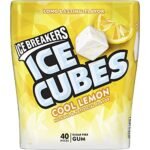 Ice Breakers Cool Lemon Ice Cubes 40 Pieces Jar, 120 g