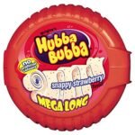 Hubba Bubba Mega Long Snappy Strawberry Pouch, 56 g