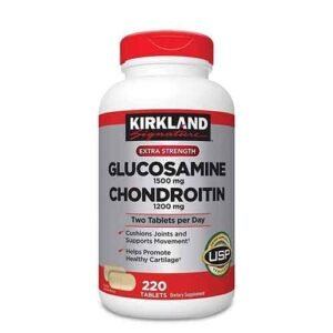 Kirkland Signature Extra Strength Glucosamine 1500Mg/Chondroitin 1200Mg Sulfate -Pack of 280 Tablets