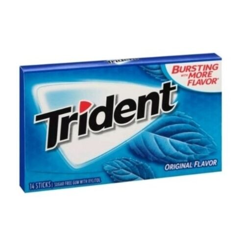 Trident Imported Sugar Free Gum, Original Flavour, 14 Count (Pack of 12) - Image 3