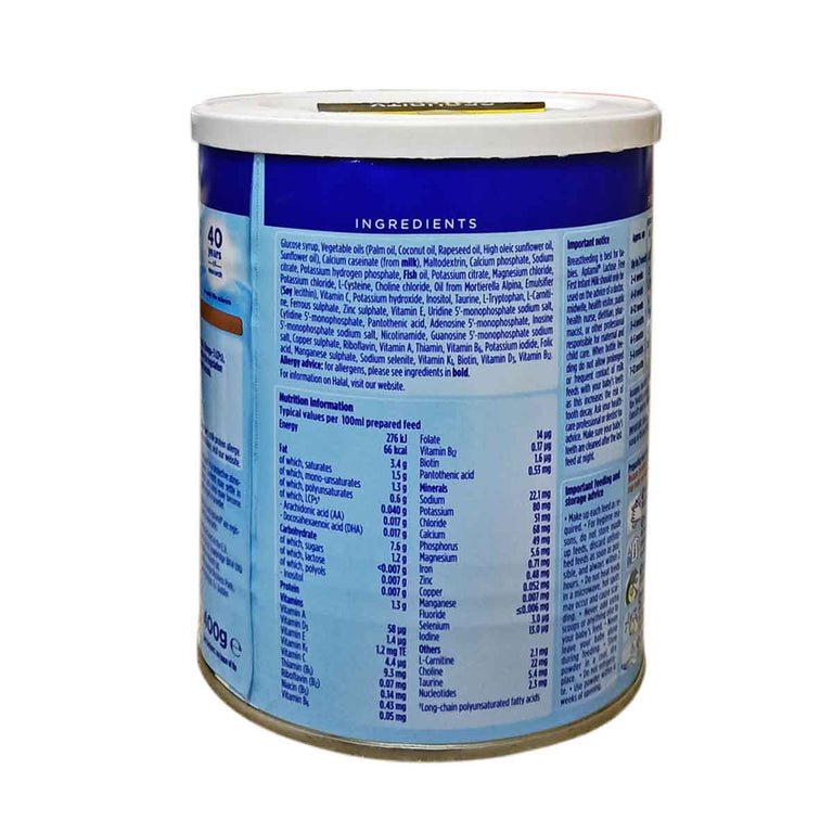 Aptamil Lactose Free First Infant Milk From Birth (0m+) - 400g - Image 2